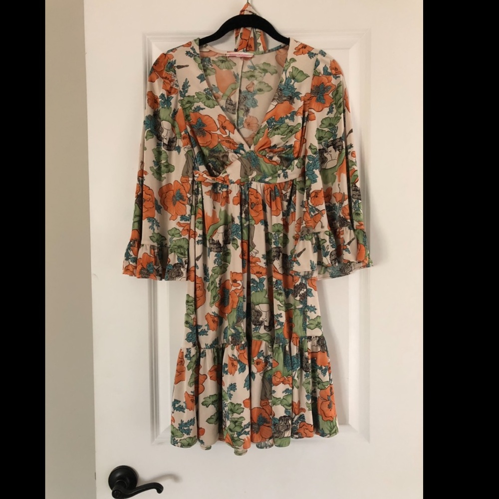 Betsey Johnson Printed Dress (small)